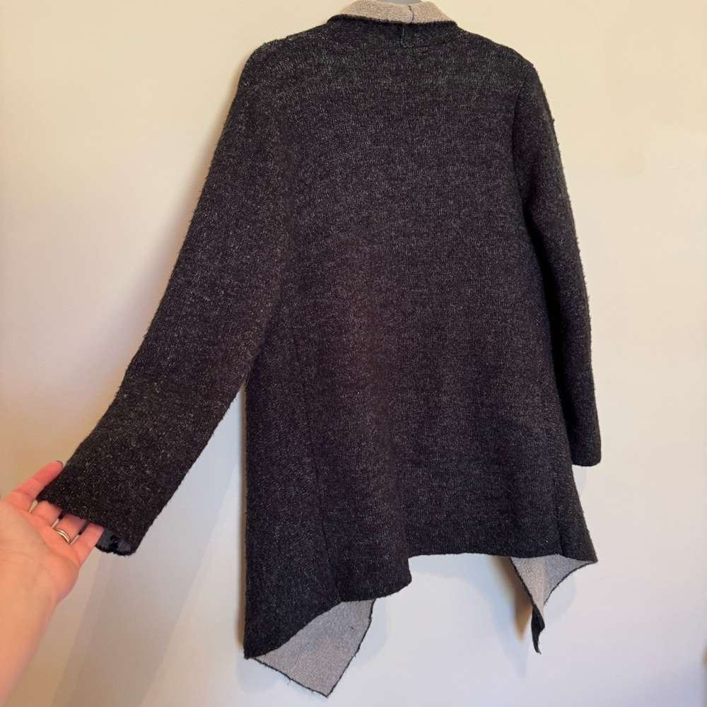 Women’s Zara Knit Black & Tan Cardigan, Large - Picture 4 of 11